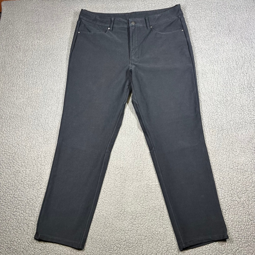 Cuts AO 5 Pocket Pants Versaknit Slim Fit Mens 36x32 (fits 36x30) Black Workwear